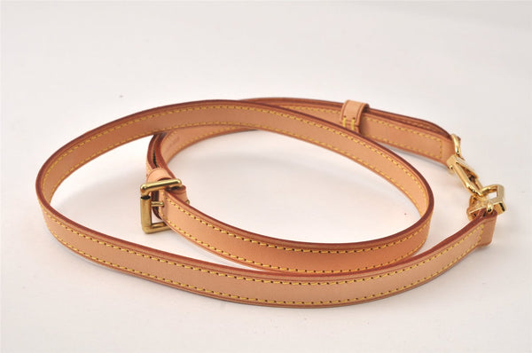 Authentic Louis Vuitton Leather Shoulder Strap Beige 39.8-47.2" LV 4687K