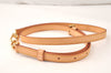 Authentic Louis Vuitton Leather Shoulder Strap Beige 39.8-47.2" LV 4687K