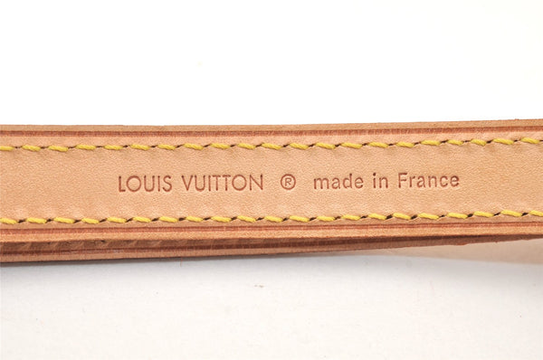 Authentic Louis Vuitton Leather Shoulder Strap Beige 39.8-47.2" LV 4687K
