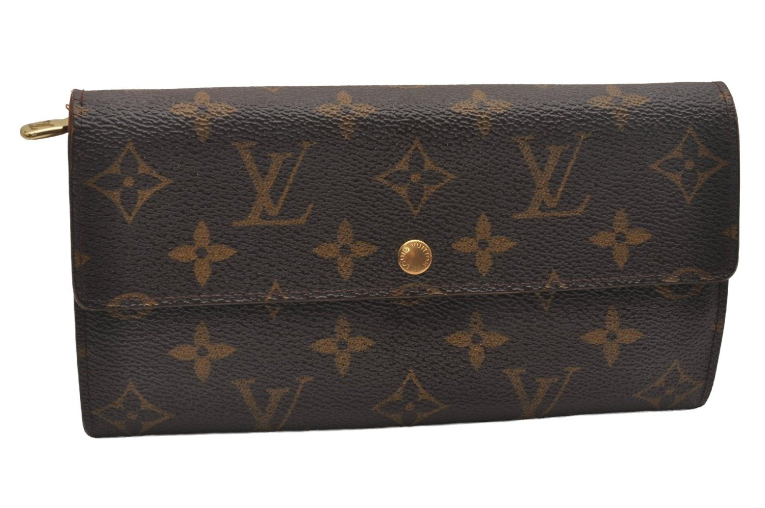 Auth Louis Vuitton Monogram Pochette Porte Monnaie Credit Wallet M61726 LV 4688J