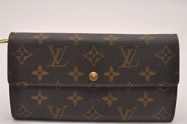 Auth Louis Vuitton Monogram Pochette Porte Monnaie Credit Wallet M61726 LV 4688J