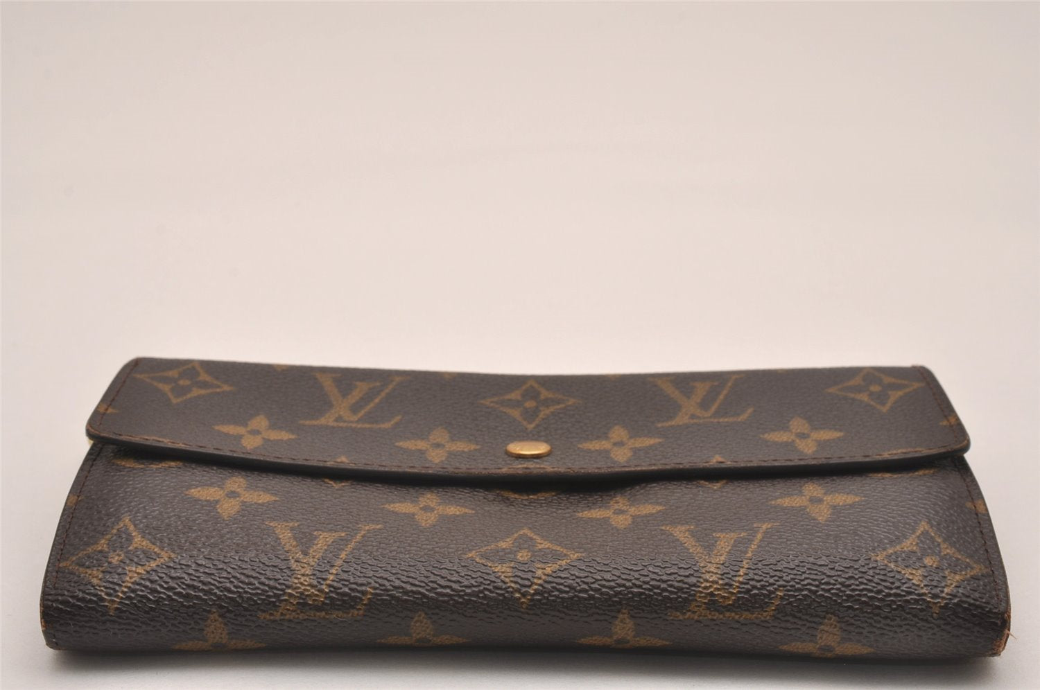 Auth Louis Vuitton Monogram Pochette Porte Monnaie Credit Wallet M61726 LV 4688J