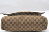 Authentic GUCCI Shoulder Cross Body Bag GG Canvas Leather 146236 Brown 4688K