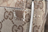 Authentic GUCCI Shoulder Cross Body Bag GG Canvas Leather 146236 Brown 4688K