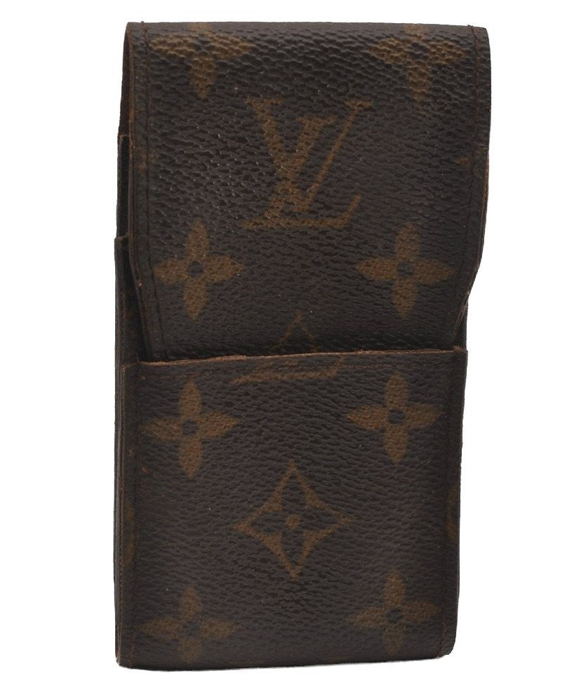 Authentic Louis Vuitton Monogram Etui Cigarette Case M63024 LV 4689J
