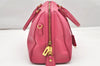 Authentic PRADA Saffiano Leather Nappa 2Way Shoulder Hand Bag Purse Pink 4689K