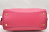 Authentic PRADA Saffiano Leather Nappa 2Way Shoulder Hand Bag Purse Pink 4689K