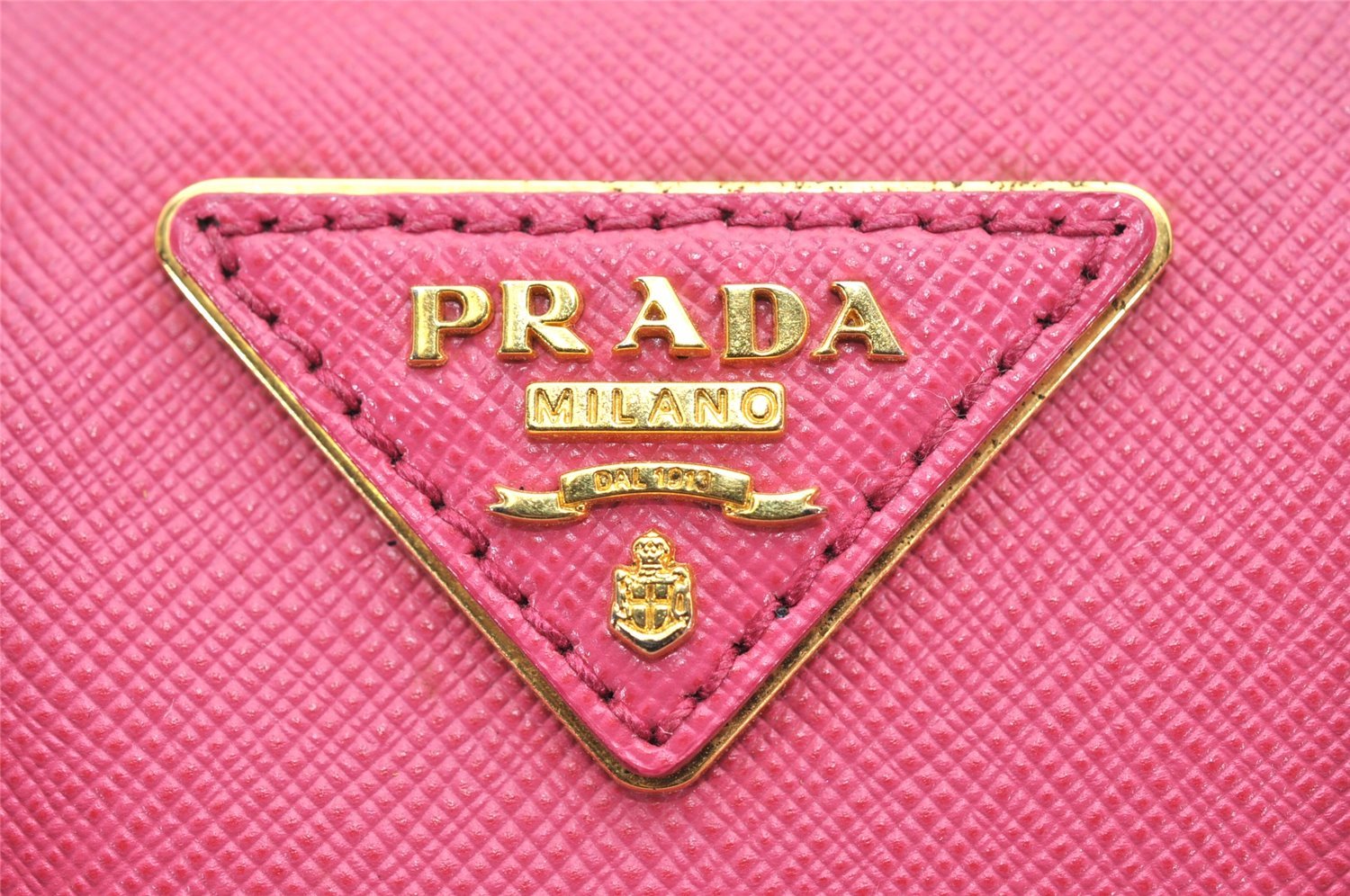 Authentic PRADA Saffiano Leather Nappa 2Way Shoulder Hand Bag Purse Pink 4689K