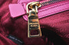 Authentic PRADA Saffiano Leather Nappa 2Way Shoulder Hand Bag Purse Pink 4689K