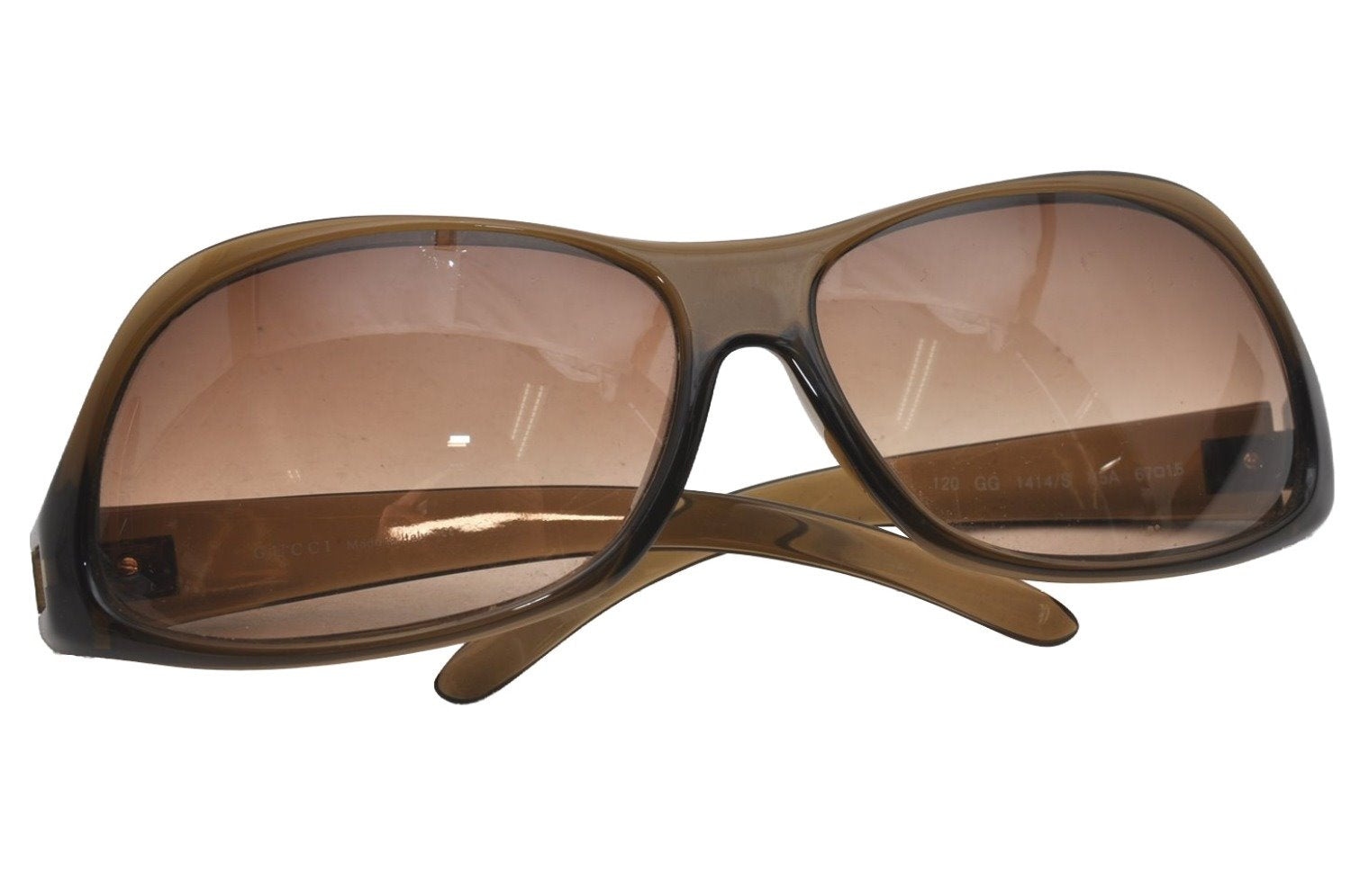 Authentic GUCCI Vintage Sunglasses GG 1414/S Plastic Brown 4690J