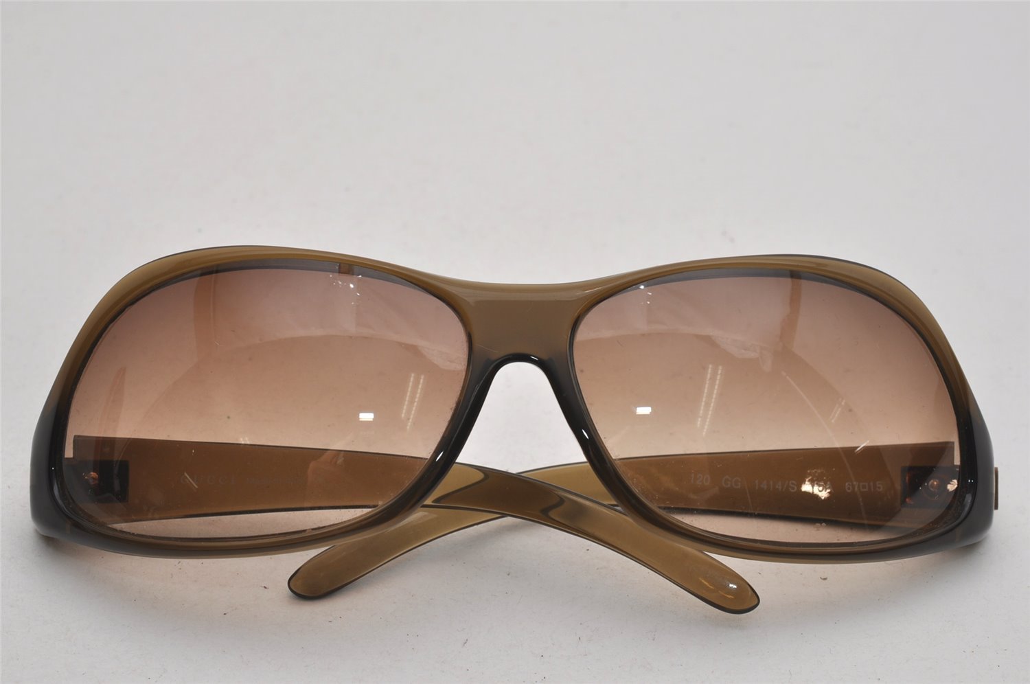 Authentic GUCCI Vintage Sunglasses GG 1414/S Plastic Brown 4690J