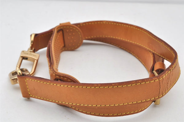 Authentic Louis Vuitton Leather Shoulder Strap Beige 40.2-47.4" LV 4690K