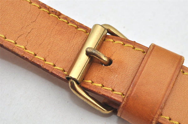 Authentic Louis Vuitton Leather Shoulder Strap Beige 40.2-47.4" LV 4690K
