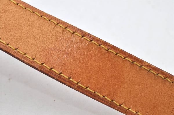 Authentic Louis Vuitton Leather Shoulder Strap Beige 40.2-47.4" LV 4690K
