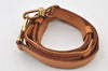Authentic Louis Vuitton Leather Shoulder Strap Beige 40.2-47.4" LV 4690K