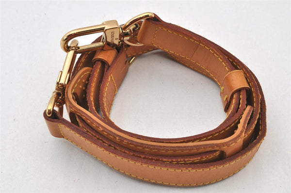 Authentic Louis Vuitton Leather Shoulder Strap Beige 40.2-47.4" LV 4690K