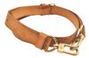 Authentic Louis Vuitton Leather Shoulder Strap Beige 41.5-48.4" LV 4691K