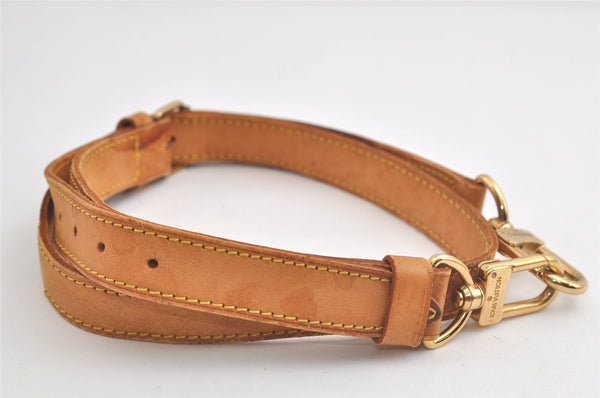 Authentic Louis Vuitton Leather Shoulder Strap Beige 41.5-48.4" LV 4691K