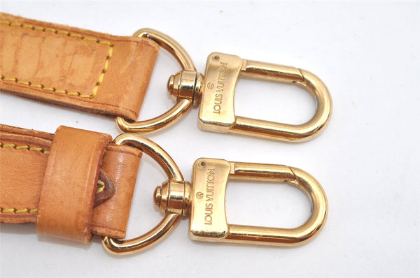 Authentic Louis Vuitton Leather Shoulder Strap Beige 41.5-48.4" LV 4691K
