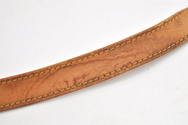 Authentic Louis Vuitton Leather Shoulder Strap Beige 41.5-48.4" LV 4691K