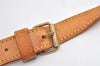 Authentic Louis Vuitton Leather Shoulder Strap Beige 41.5-48.4" LV 4691K