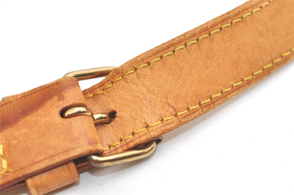 Authentic Louis Vuitton Leather Shoulder Strap Beige 41.5-48.4" LV 4691K