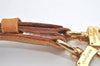 Authentic Louis Vuitton Leather Shoulder Strap Beige 41.5-48.4" LV 4691K
