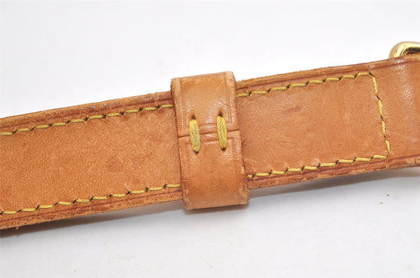 Authentic Louis Vuitton Leather Shoulder Strap Beige 41.5-48.4" LV 4691K
