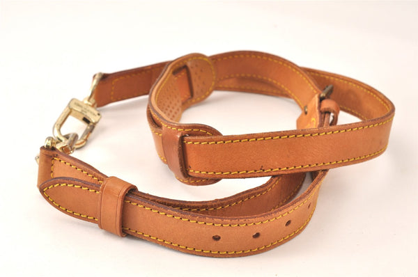 Authentic Louis Vuitton Leather Shoulder Strap Beige 41.3-48.4" LV 4692K