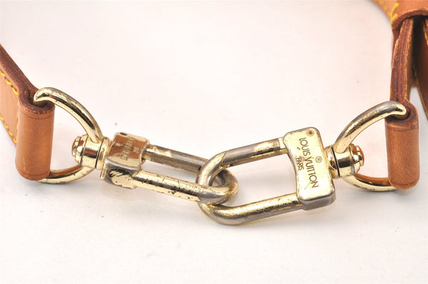 Authentic Louis Vuitton Leather Shoulder Strap Beige 41.3-48.4" LV 4692K