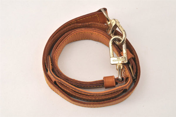 Authentic Louis Vuitton Leather Shoulder Strap Beige 41.3-48.4" LV 4692K