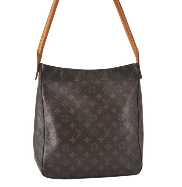 Authentic Louis Vuitton Monogram Looping GM Shoulder Bag M51145 LV 4694K