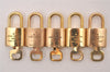 Authentic Louis Vuitton Padlock & Keys 10Set LV 4695J