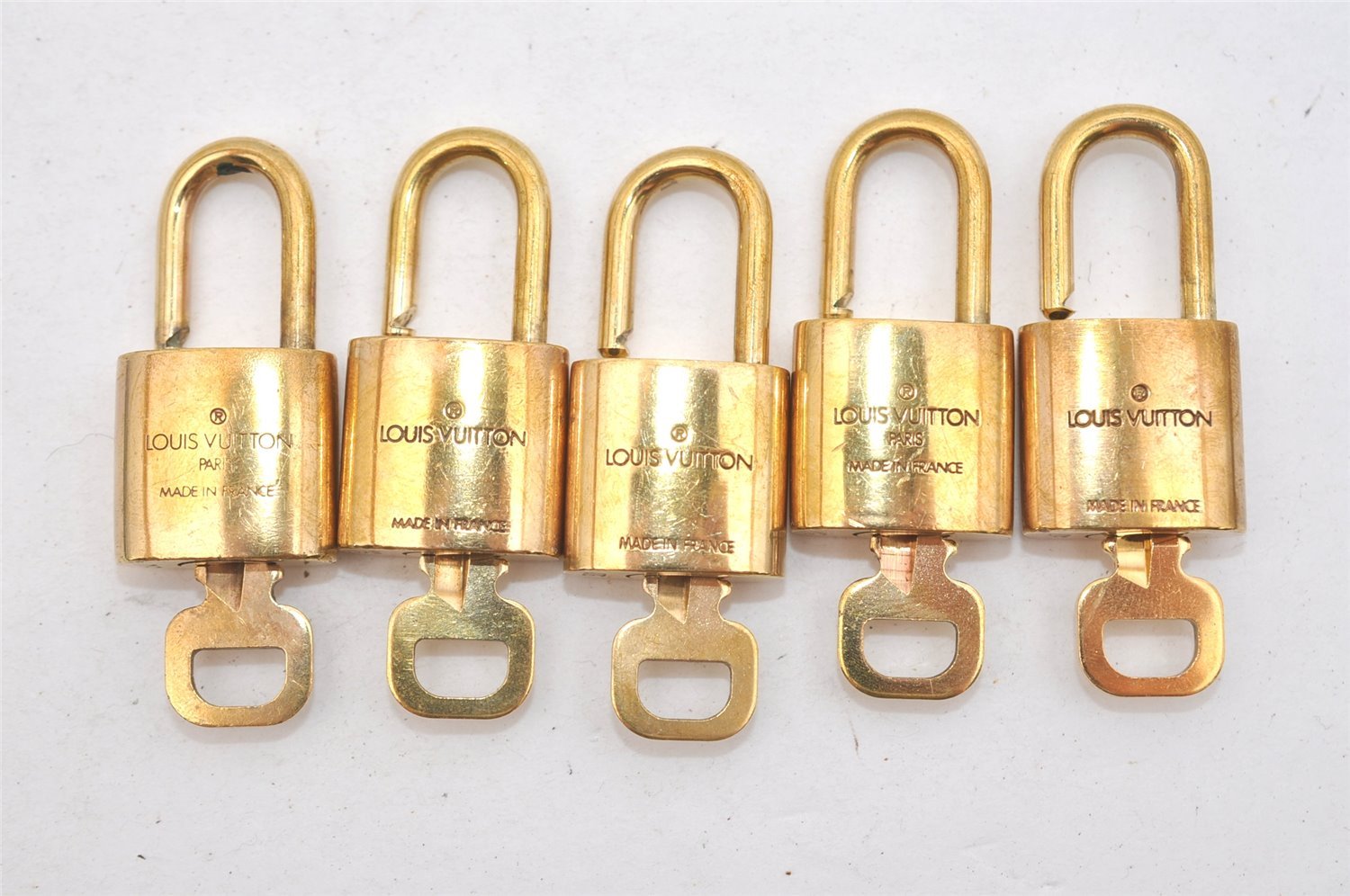 Authentic Louis Vuitton Padlock & Keys 10Set LV 4695J