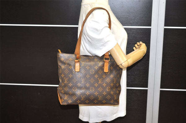 Authentic Louis Vuitton Monogram Cabas Piano Shoulder Tote Bag M51148 LV 4695K