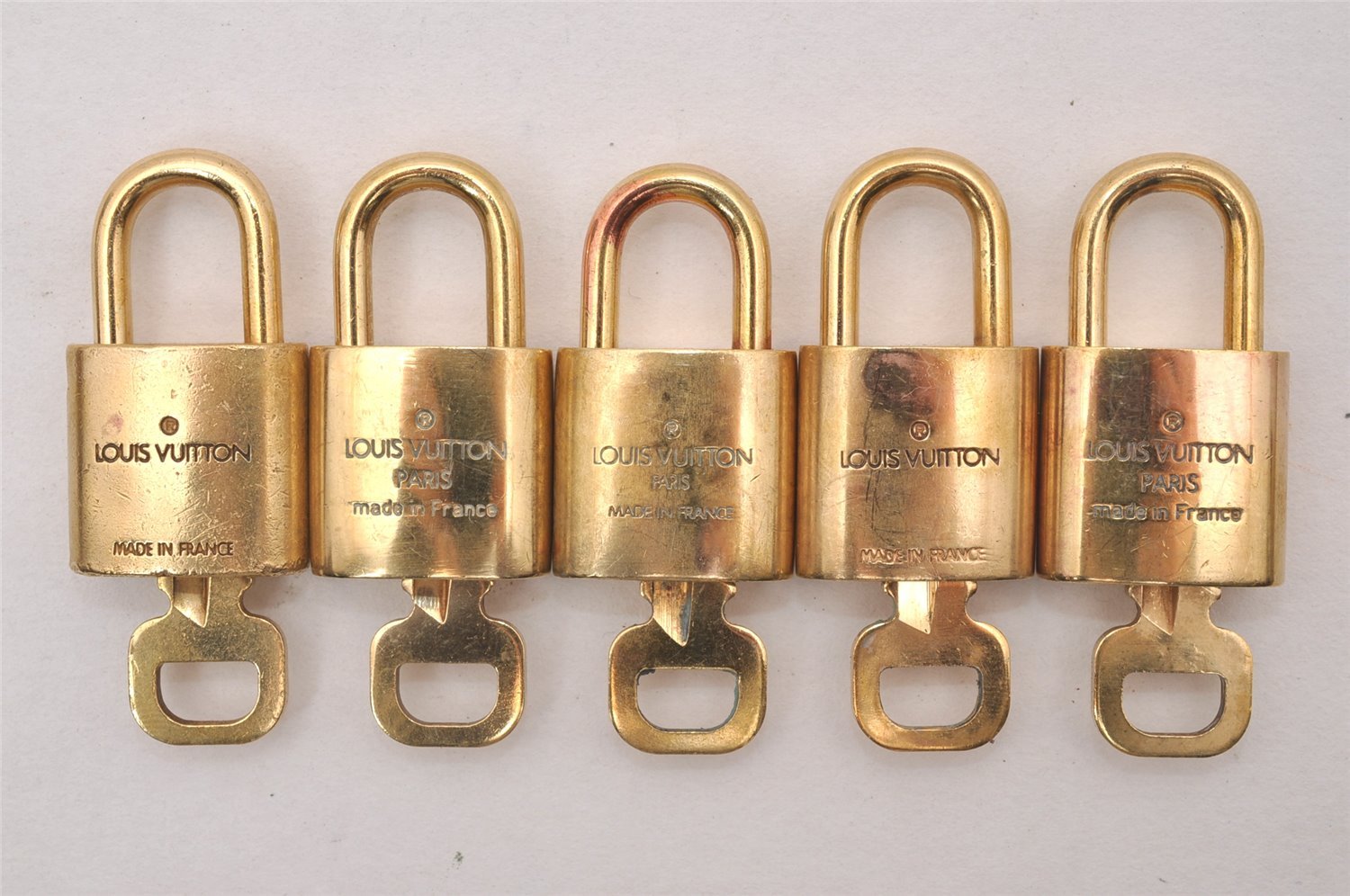 Authentic Louis Vuitton Padlock & Keys 10Set LV 4696J