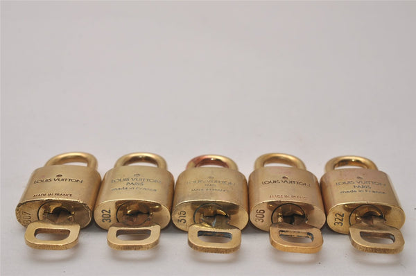 Authentic Louis Vuitton Padlock & Keys 10Set LV 4696J