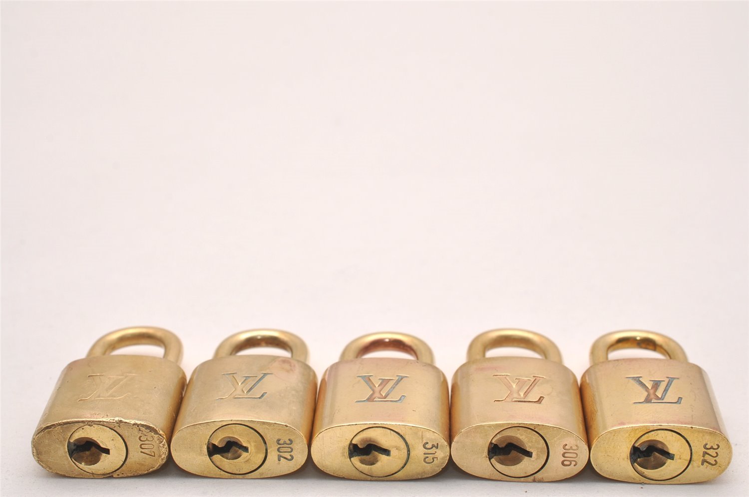 Authentic Louis Vuitton Padlock & Keys 10Set LV 4696J