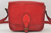 Authentic Louis Vuitton Epi Cartouchiere MM Shoulder Cross Bag M52247 Red 4696K