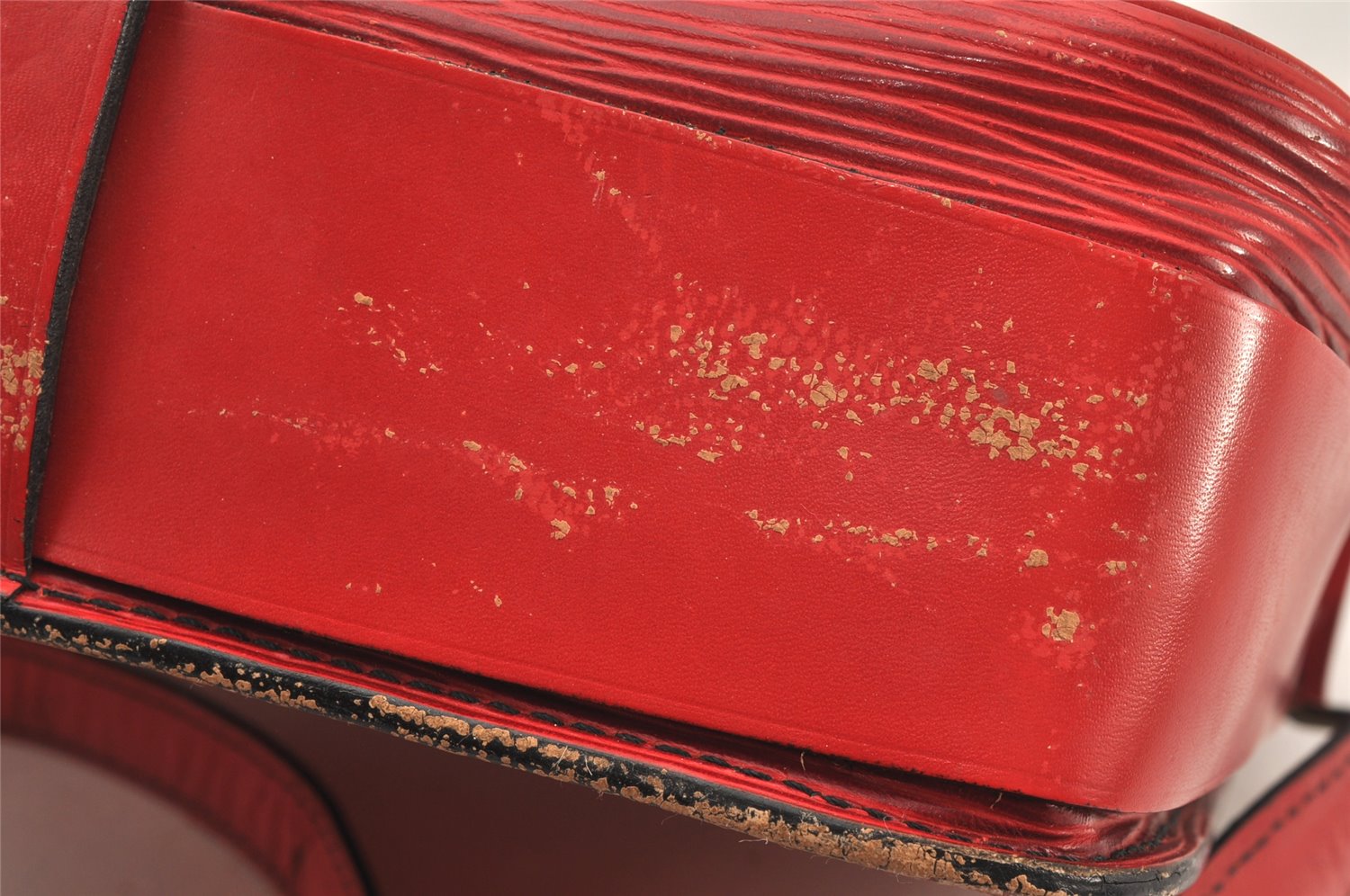 Authentic Louis Vuitton Epi Cartouchiere MM Shoulder Cross Bag M52247 Red 4696K