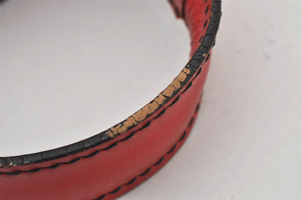 Authentic Louis Vuitton Epi Cartouchiere MM Shoulder Cross Bag M52247 Red 4696K