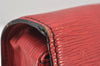 Authentic Louis Vuitton Epi Cartouchiere MM Shoulder Cross Bag M52247 Red 4696K