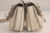 Authentic BOTTEGA VENETA Intrecciato Leather Shoulder Cross Body Bag White 4696M