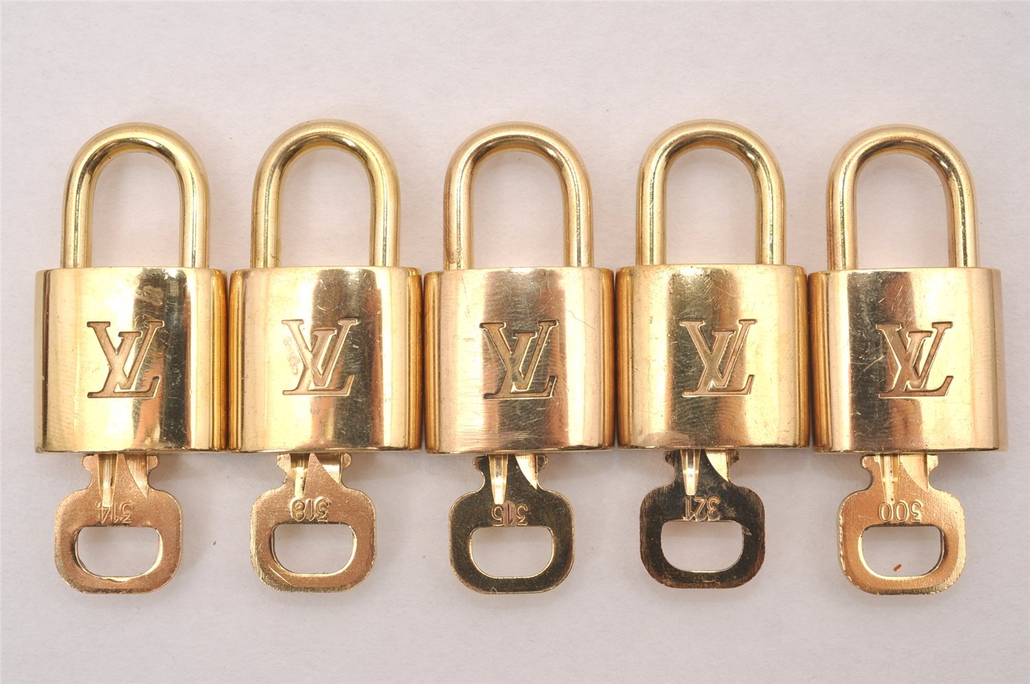 Authentic Louis Vuitton Padlock & Keys 10Set LV 4697J