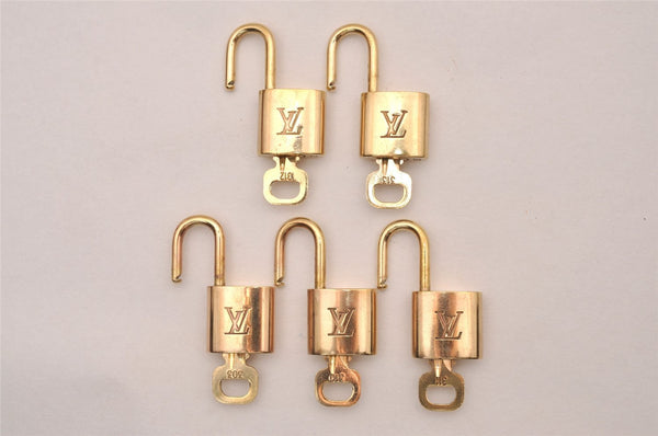 Authentic Louis Vuitton Padlock & Keys 10Set LV 4697J