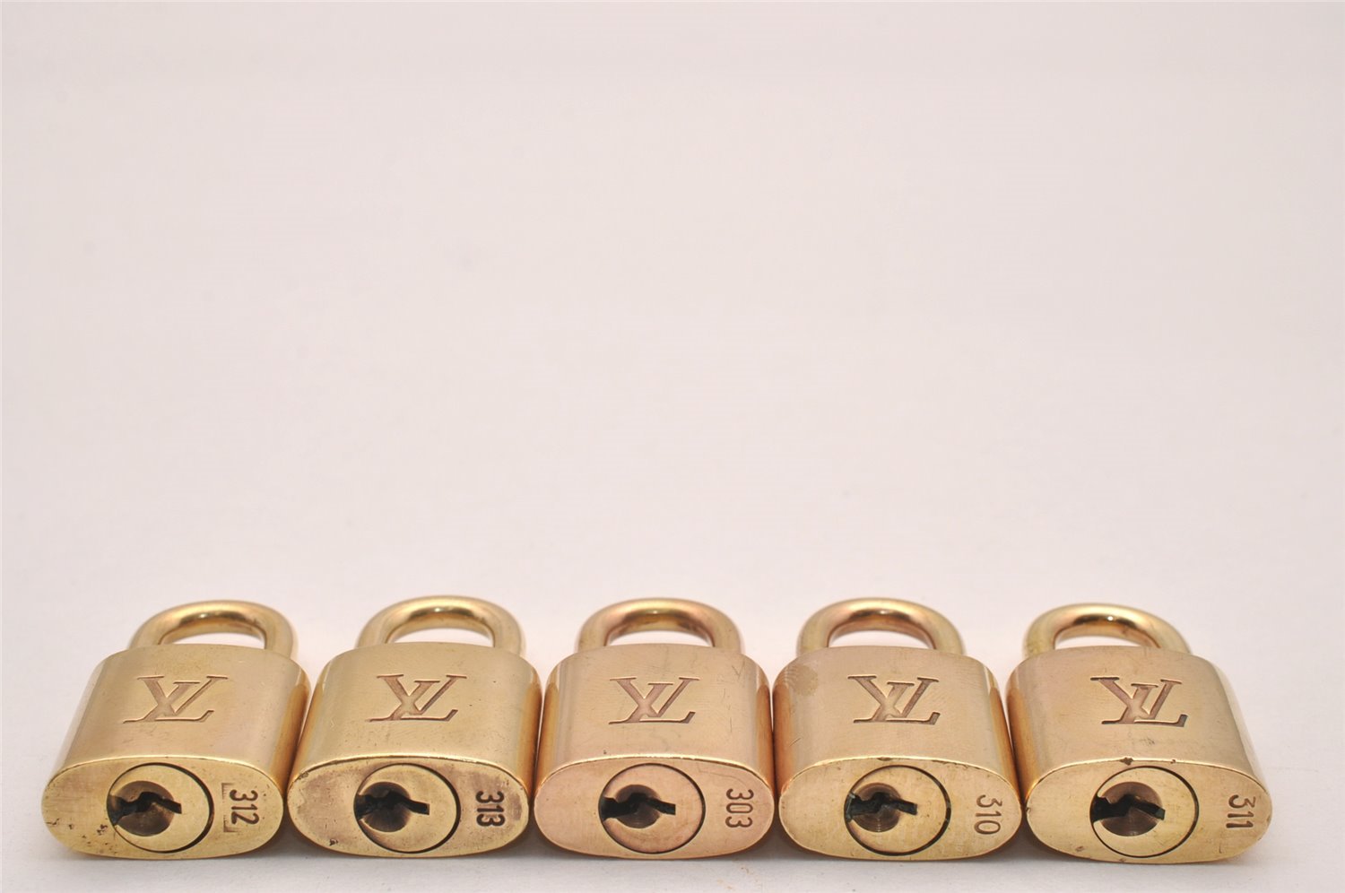 Authentic Louis Vuitton Padlock & Keys 10Set LV 4697J