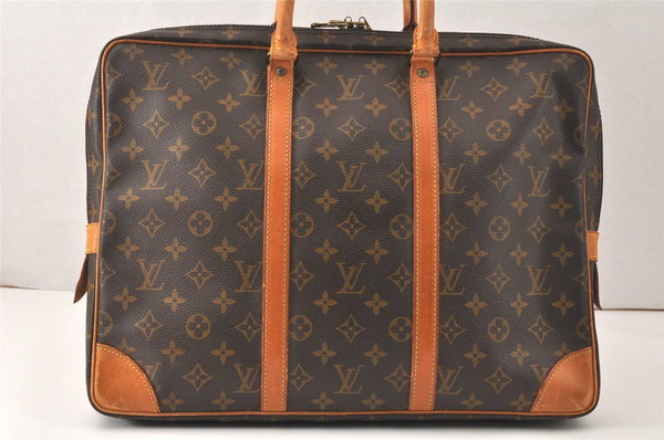 Authentic Louis Vuitton Monogram Porte Documents Voyage M53361 Briefcase 4697K