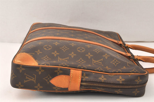 Authentic Louis Vuitton Monogram Porte Documents Voyage M53361 Briefcase 4697K