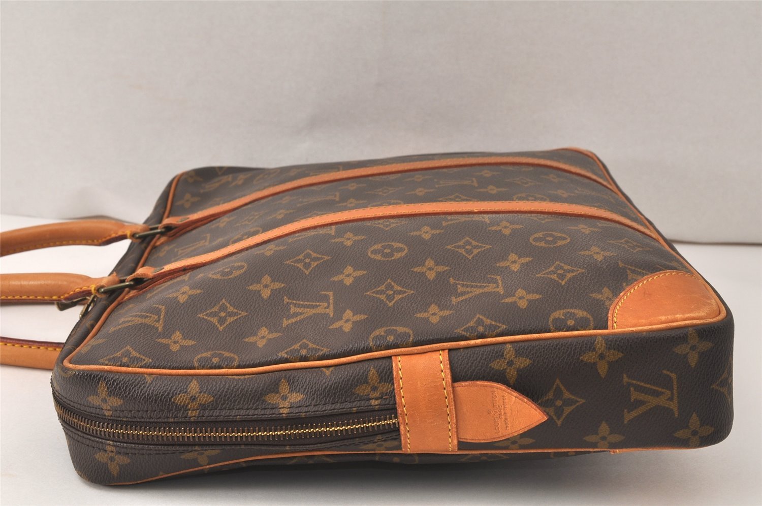 Authentic Louis Vuitton Monogram Porte Documents Voyage M53361 Briefcase 4697K