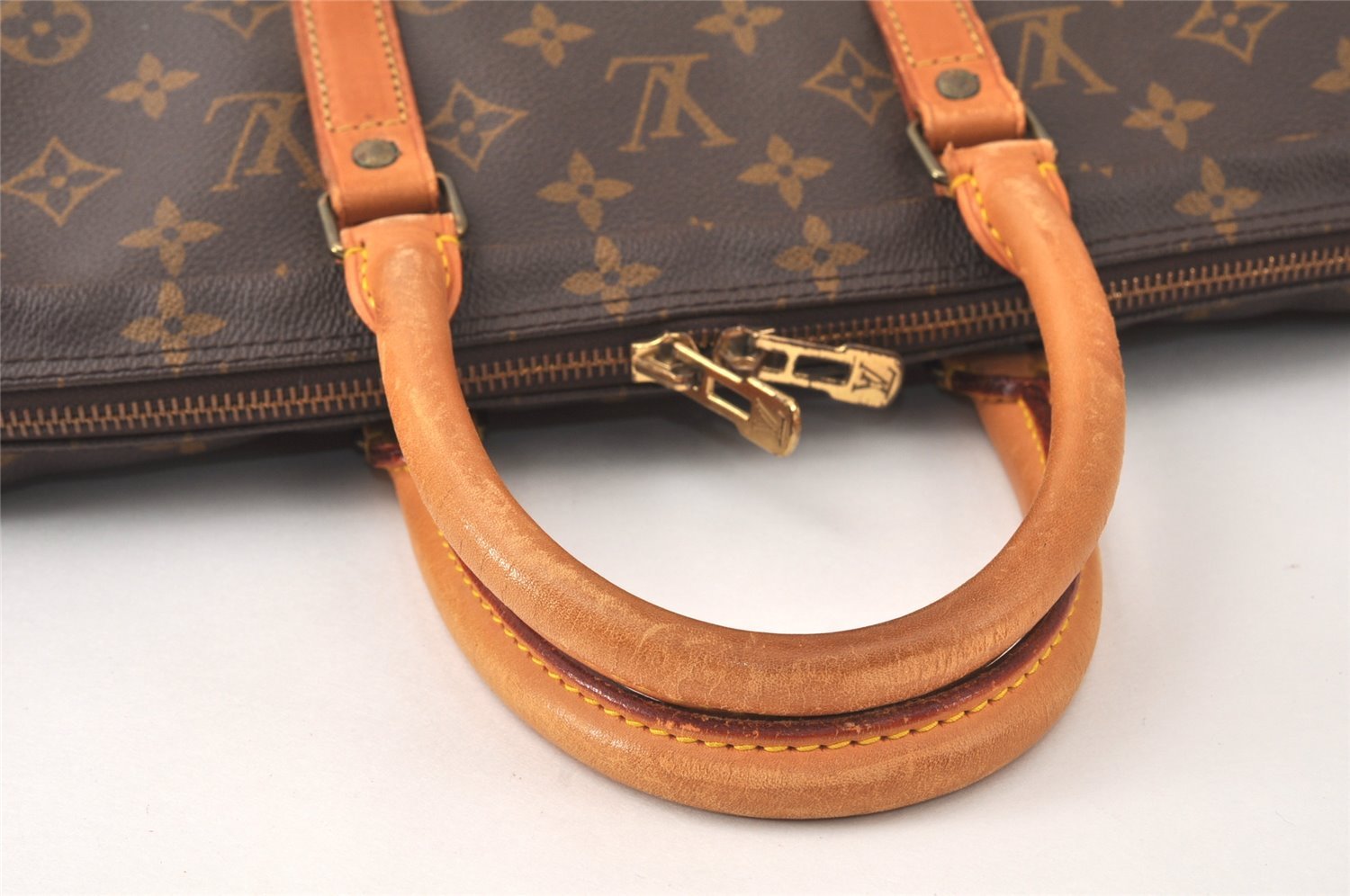 Authentic Louis Vuitton Monogram Porte Documents Voyage M53361 Briefcase 4697K